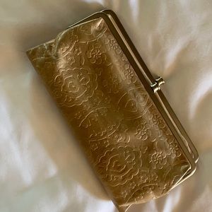 Hobo wallet light pink textured